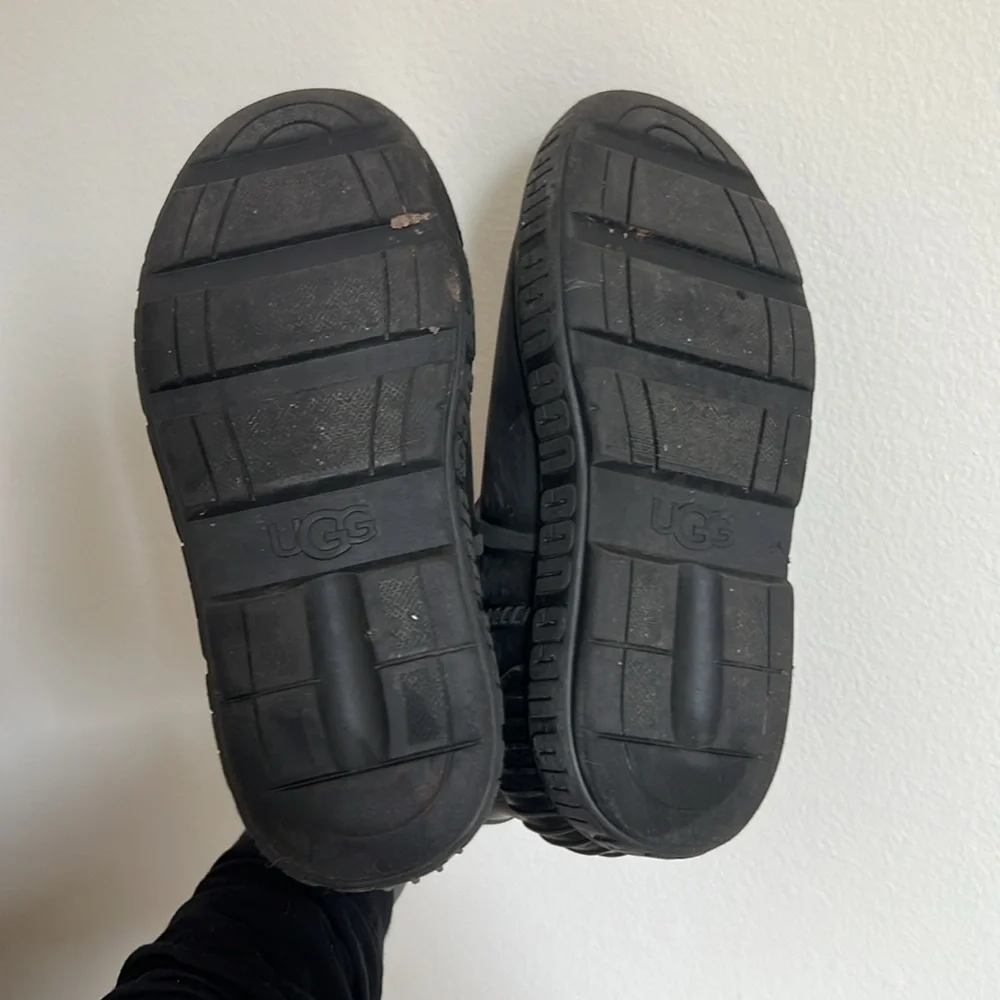 UGG Black Rubber Ankle Boots Kids' Drizlita Waterproof Rain Boot